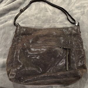 Sorial Shimmering Brown Shoulder Bag